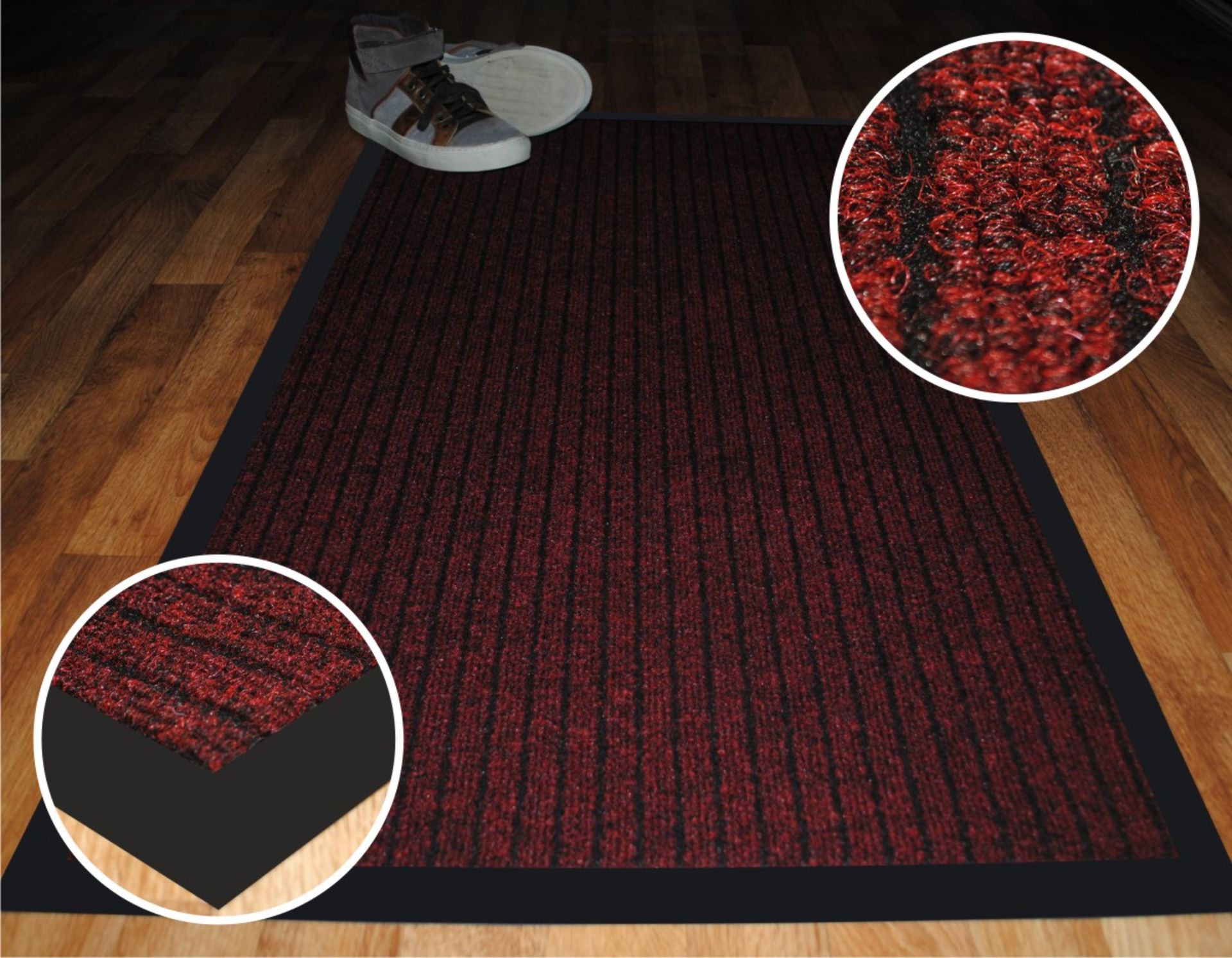 V Brand New DARK RED RUNNER Luxury Entrance Runner /65cm-185cm Heavy duty runner RRP ú40. NOTE: Item