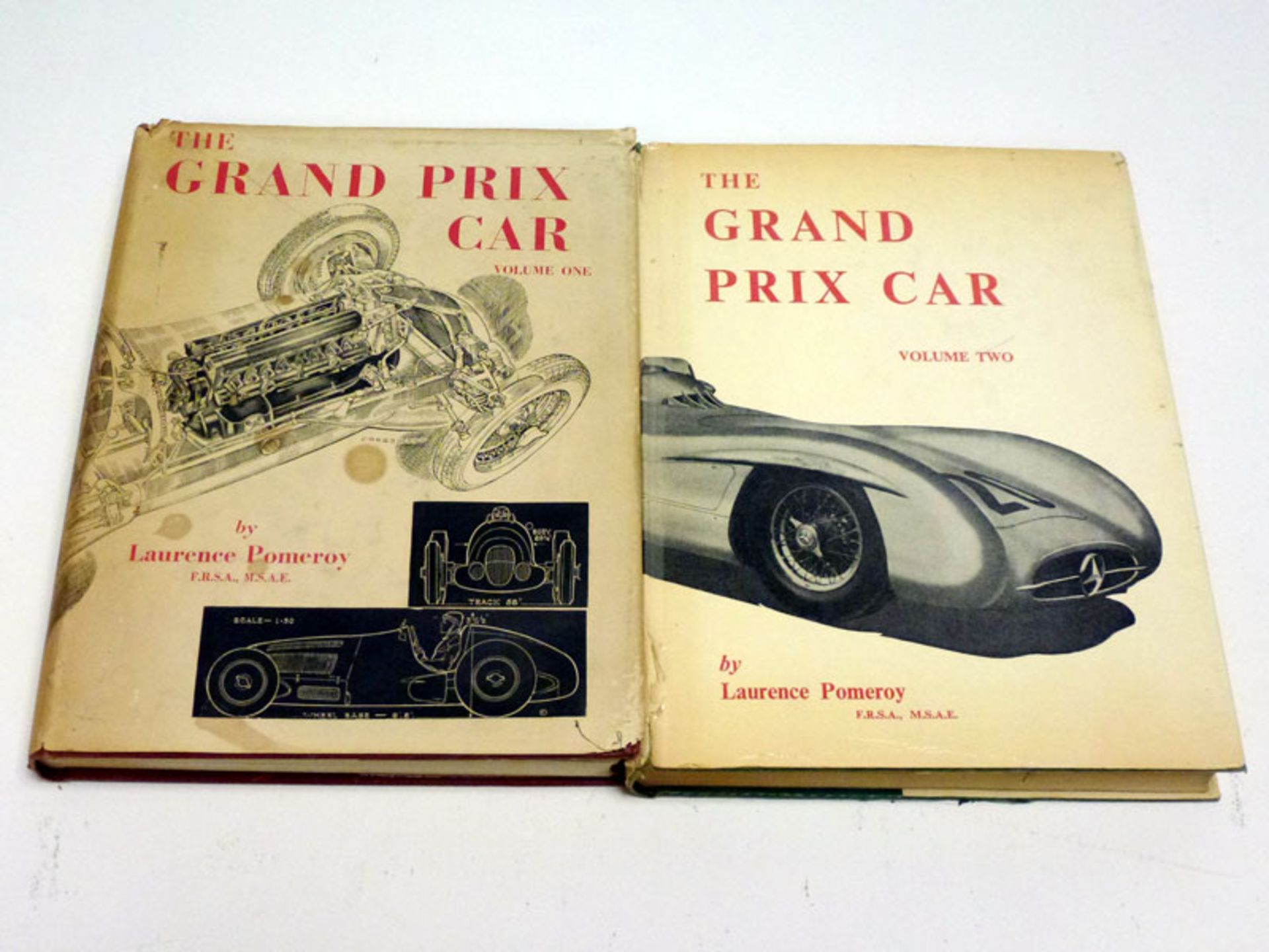 The Grand Prix Car' (Vol. 1 +2) by Pomeroy