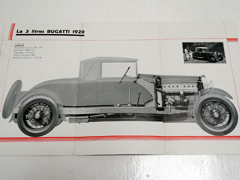 A Rare Bugatti Three Litre Sales Brochure, 1929 - Image 2 of 3