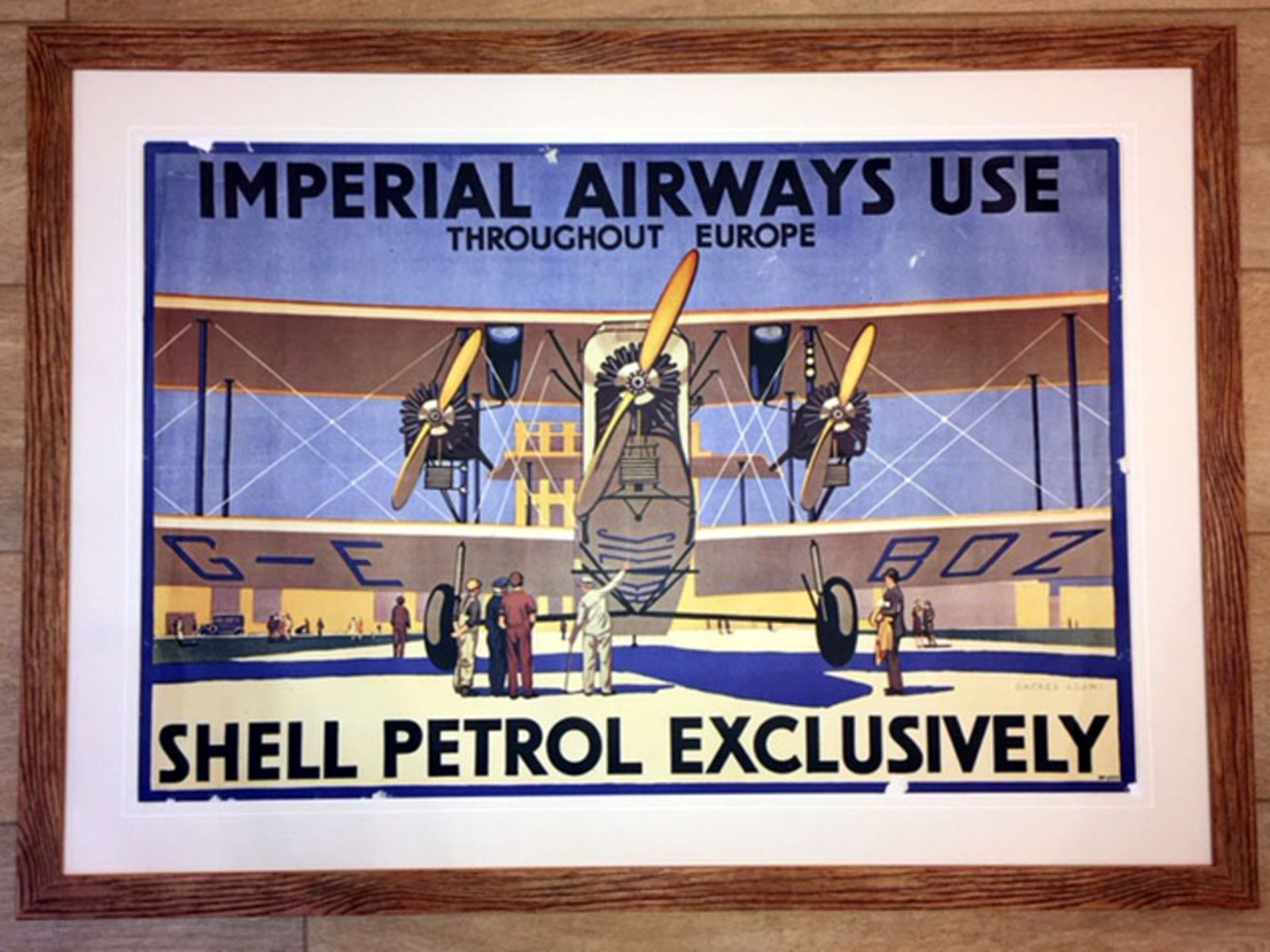 A Rare Shell Petrol Advertising Poster