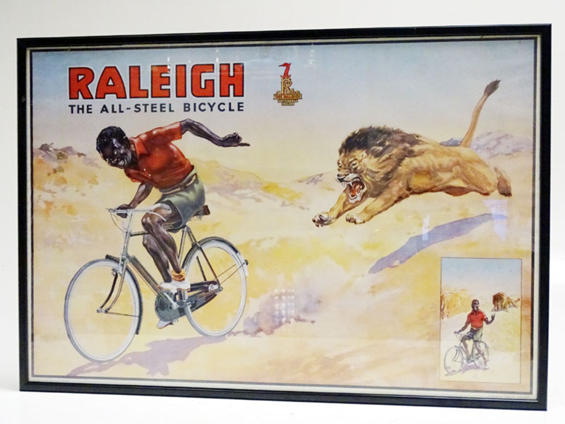 An Original Raleigh Cycles Advertising Poster