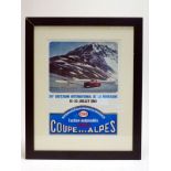1965 Rally Coupe Des Alpes Advertising Poster