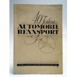 1935 Mercedes-Benz '40 Jahre Automobil-Rennsport' Achievement Brochure