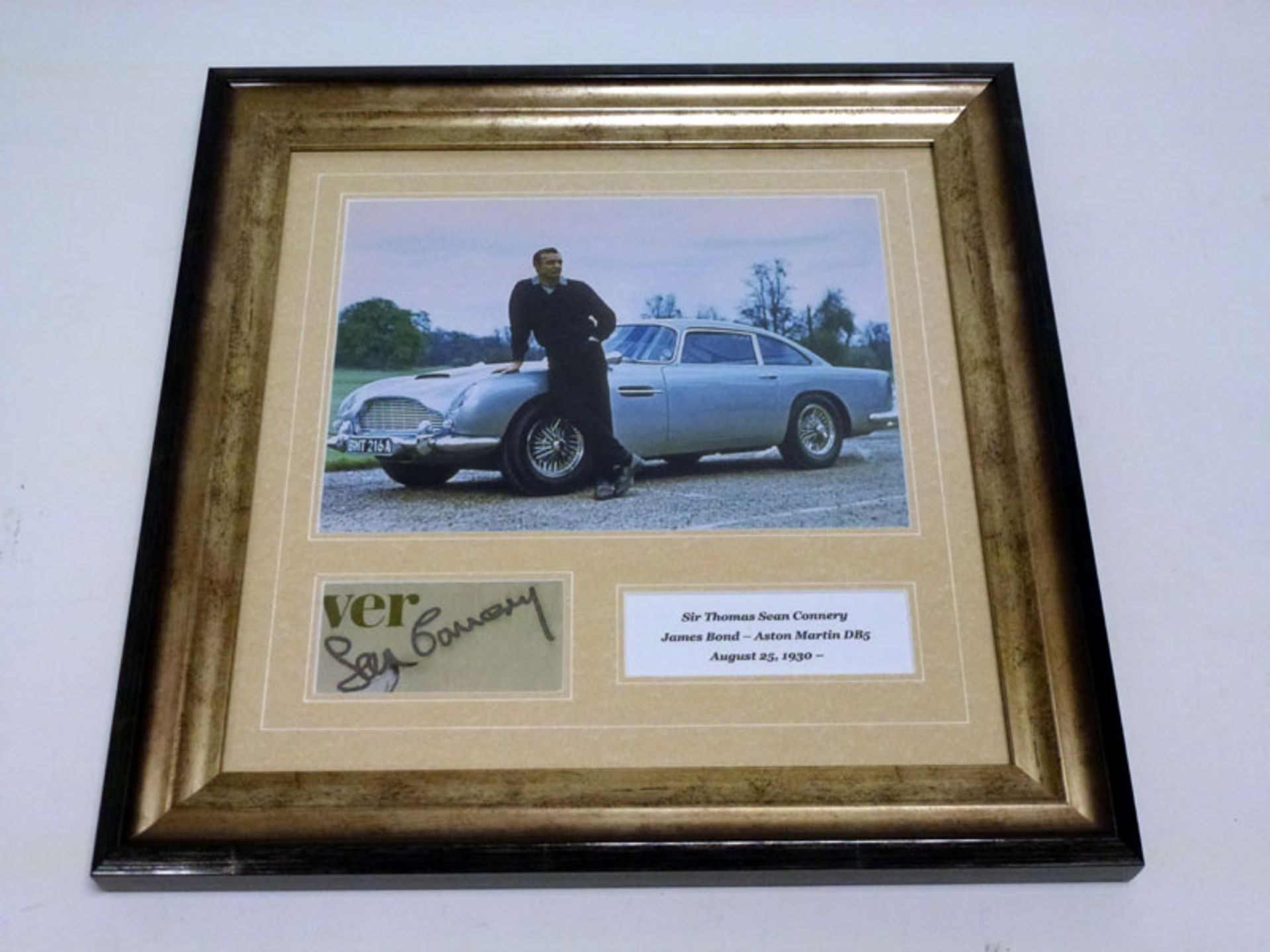 Sean Connery / James Bond Aston Martin DB5 Signed Presentation