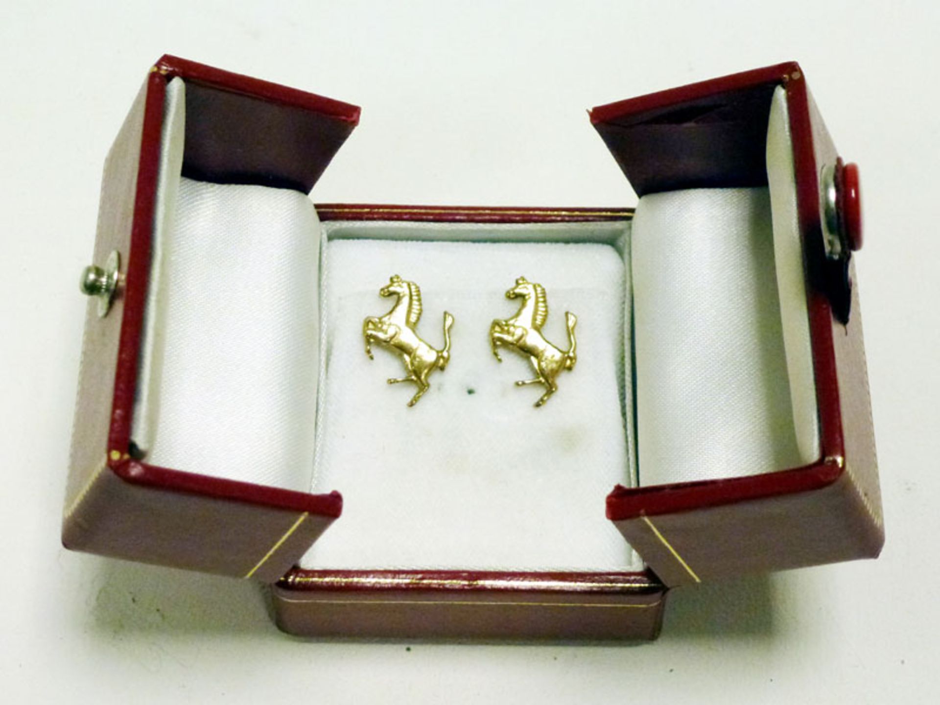 Solid Gold Ferrari 'Prancing Horse' Earrings