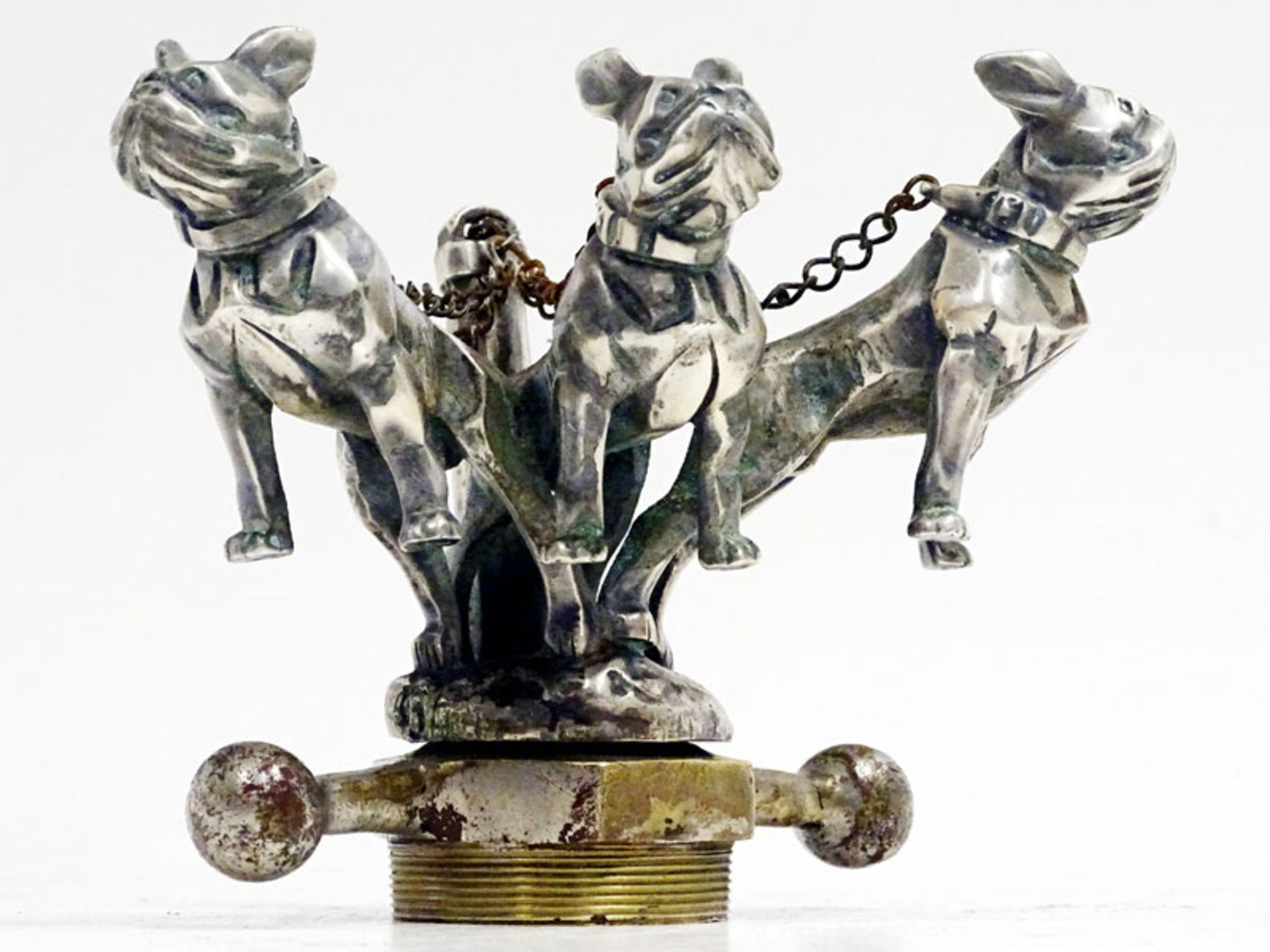A Rare 'Three Bulldogs' Mascot by Marvel, French, 1923