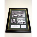 J.M. Fangio Signed Photographic Presentation