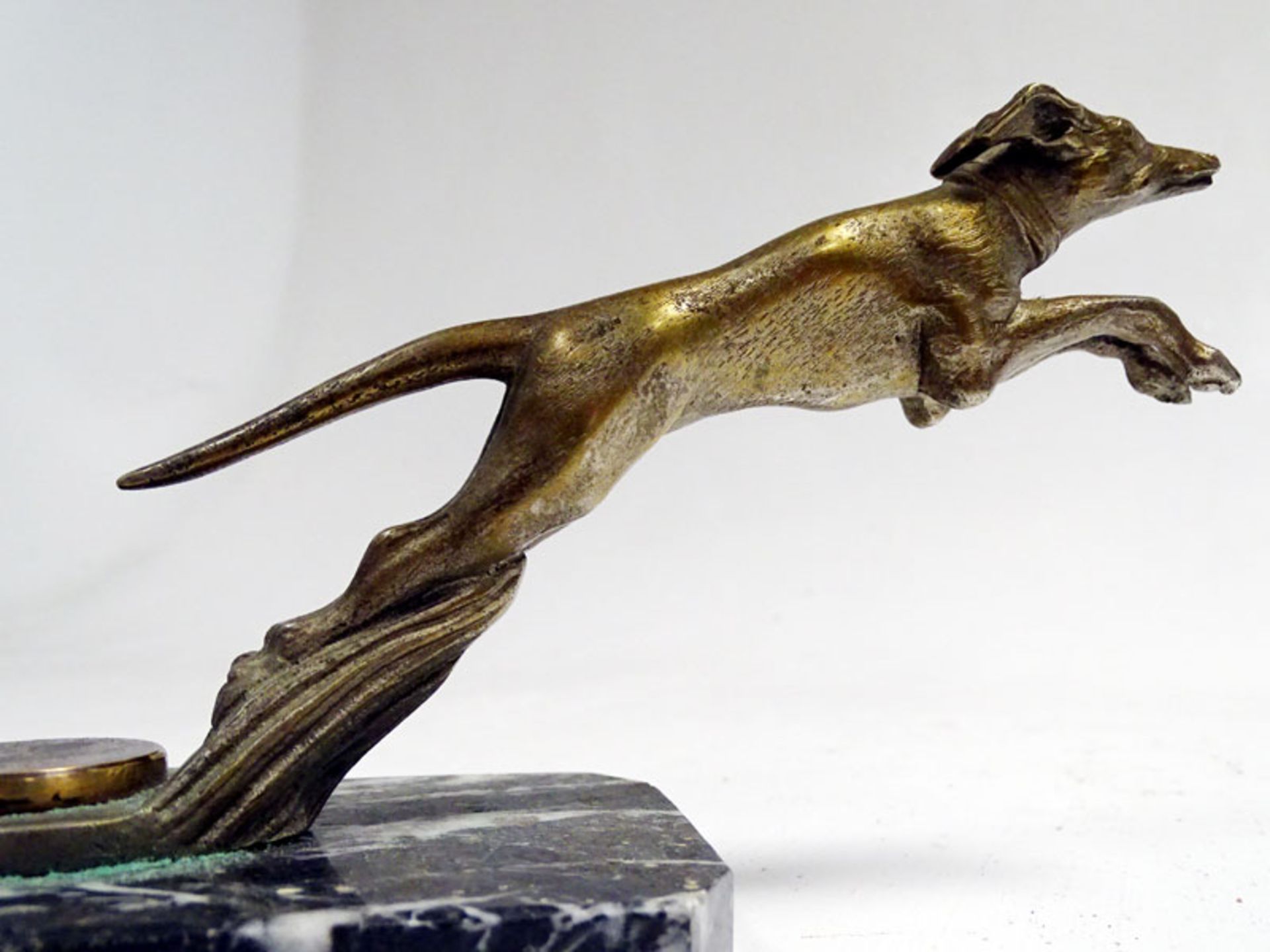 Art-Deco Leaping Greyhound Accessory Mascot by Jactel, 1920s - Image 2 of 3
