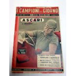 Rare Alberto Ascari Signed Italian Magazine