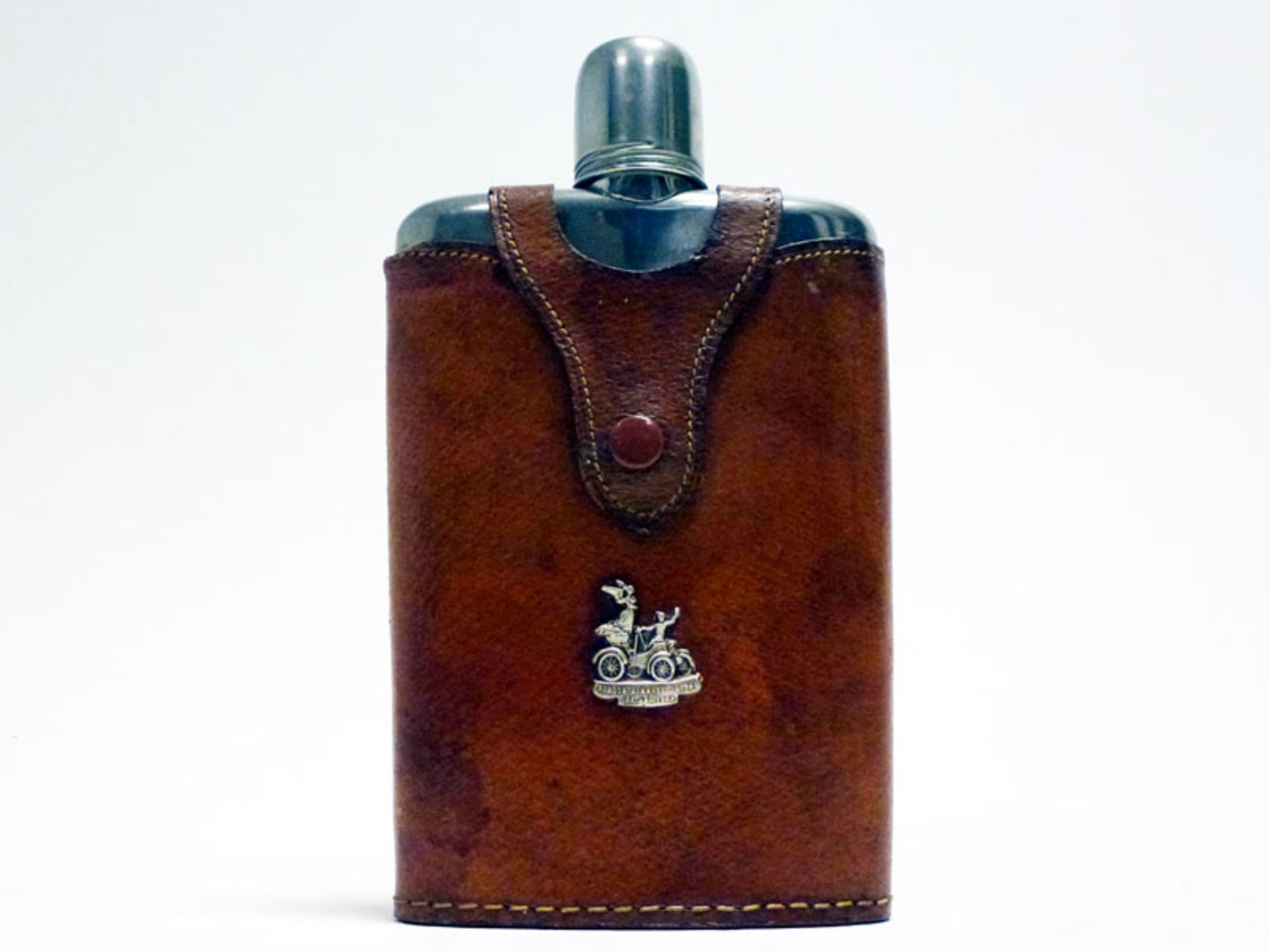 A Leather-Covered Drinks Flask