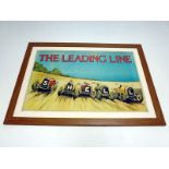 Rare Shell Petroleum 'The Leading Line' Advertising Poster, 1930s