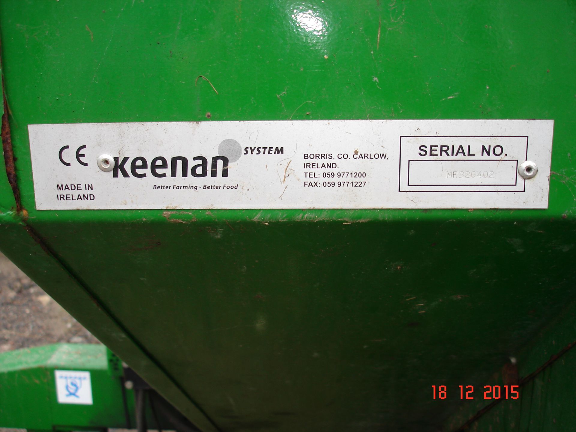 2011 Keenan Mech fibre 320 C diet feeder - Image 6 of 7