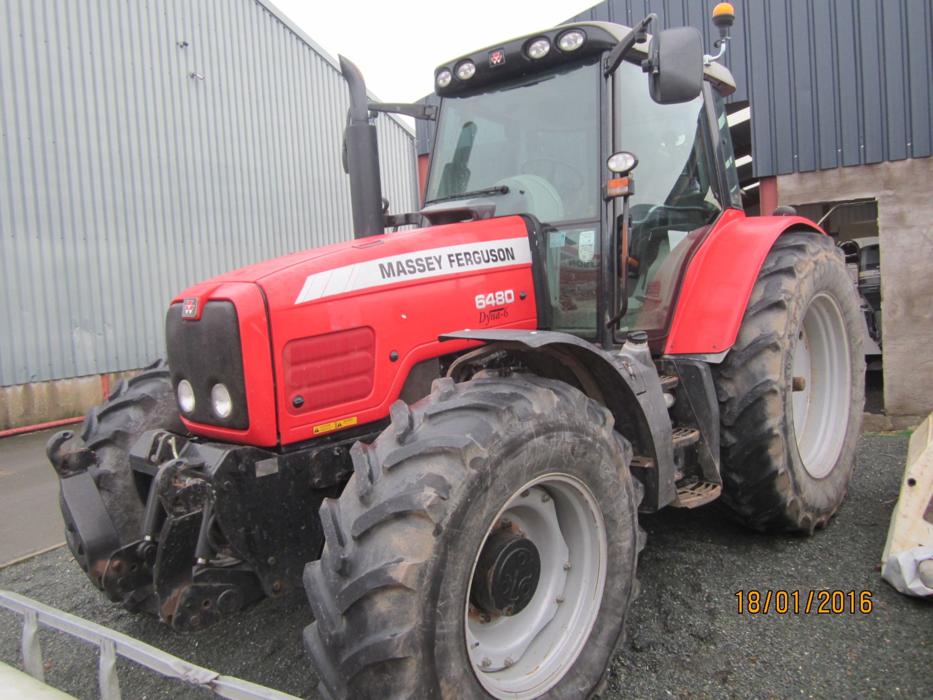 2006 Massey Ferguson 6480 DYNA 6 4WD Tractor c/w 8,300 Hrs