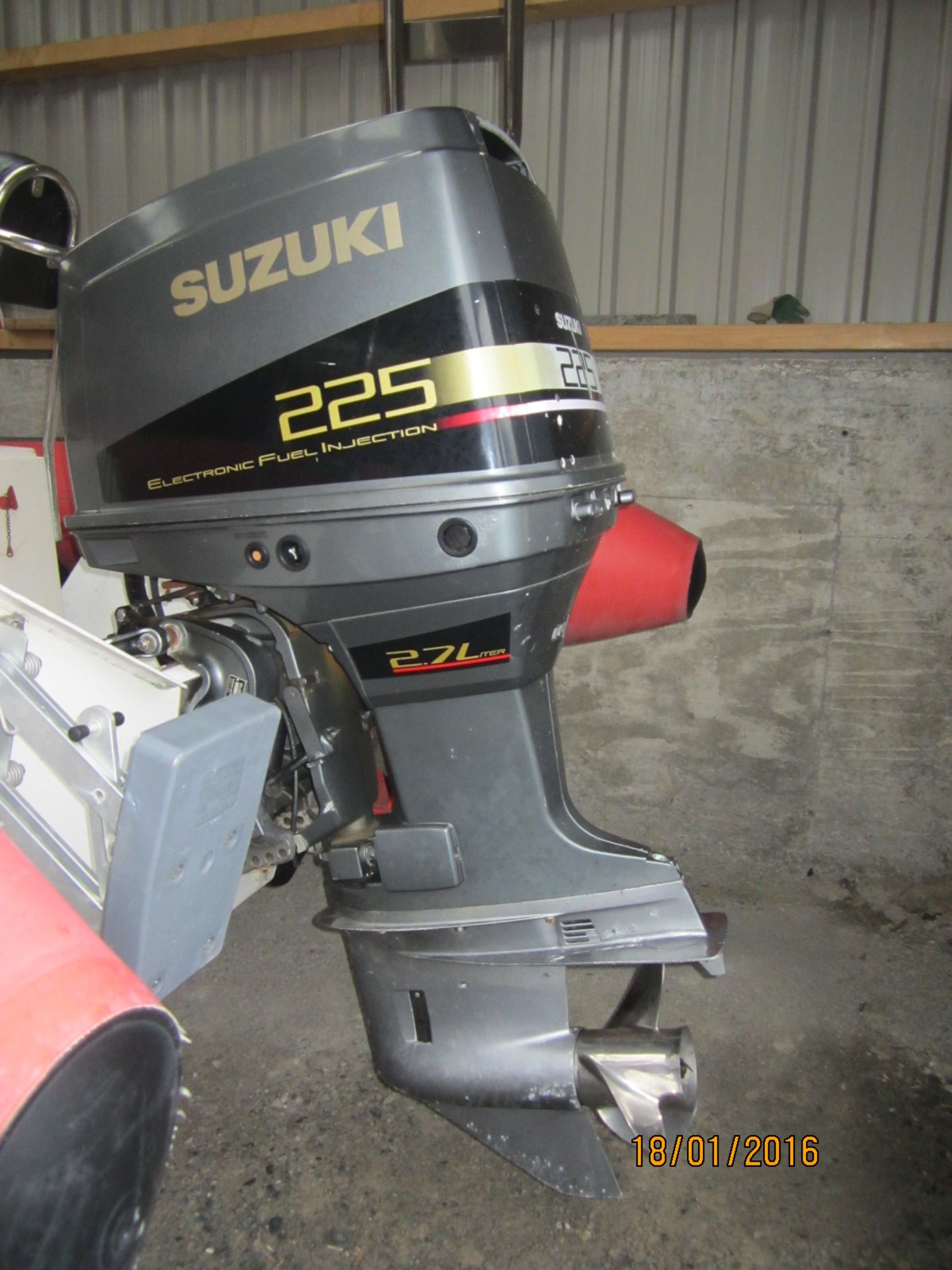 PULSAR RIB C/W  225 HP Outboard engine & Trailer NO VAT - Image 4 of 4