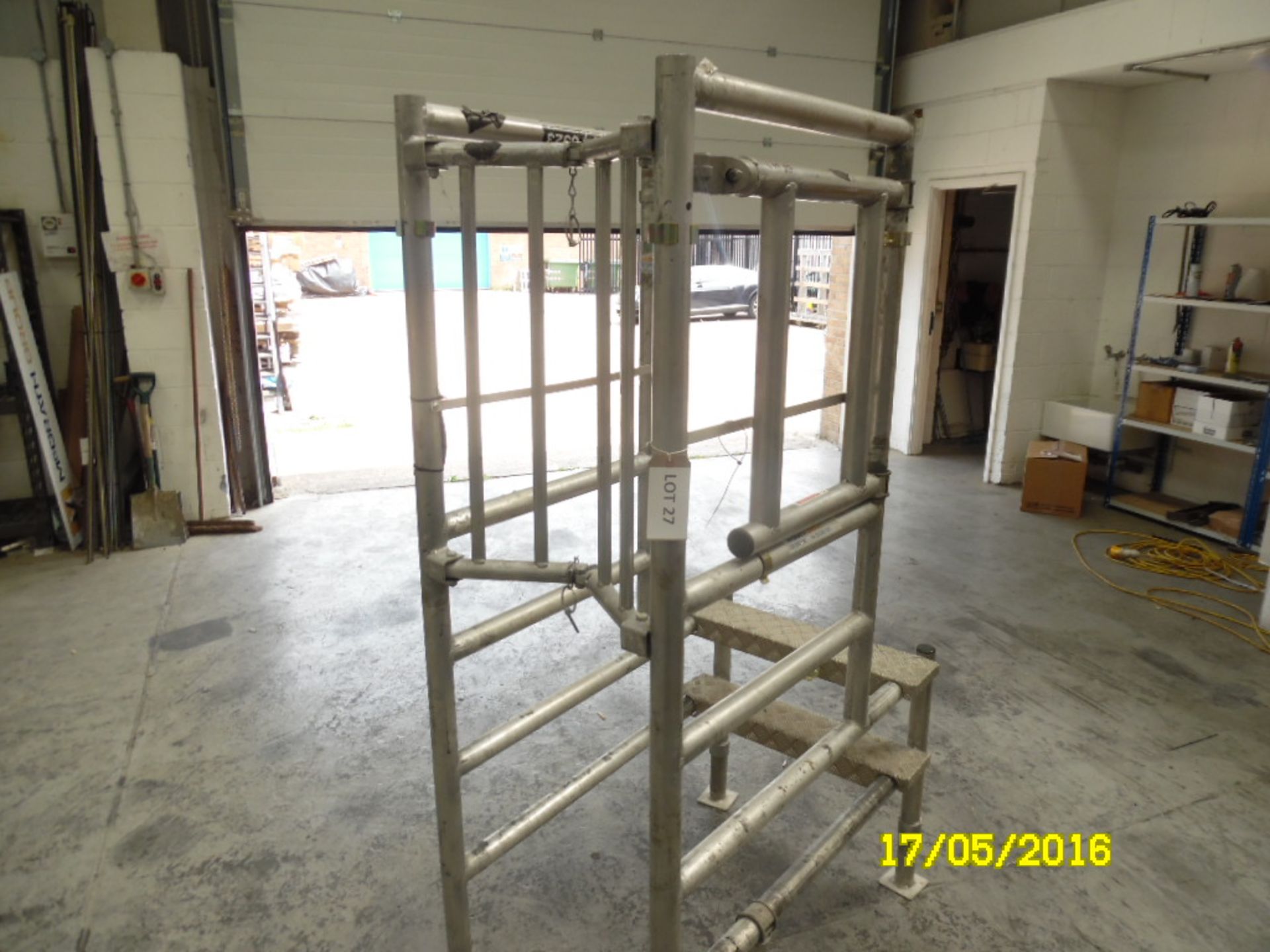 Lyte aluminium mobile access podium, SWL 150kg, this lot must be certificated before use