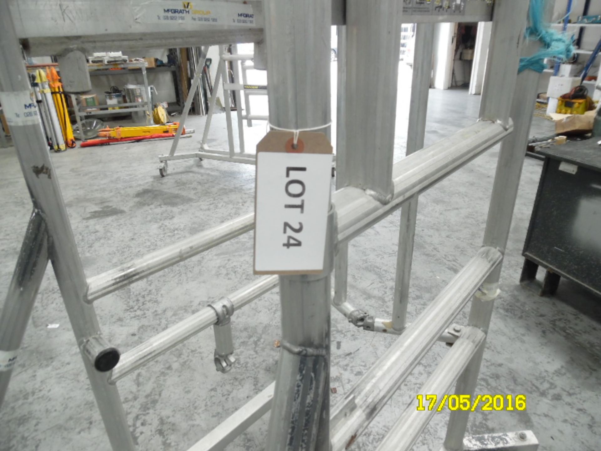 Youngman P1000 podium steps, SWH 2.95m/SWL 29kg, this lot must be certificated before use - Image 2 of 2