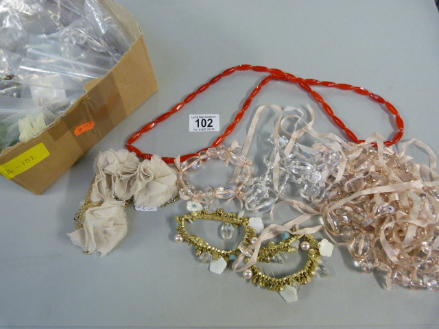A Large box of modern costume Jewellery