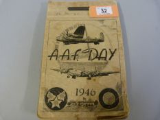 A 1946 "A.A.F day" book (United States army air forces)