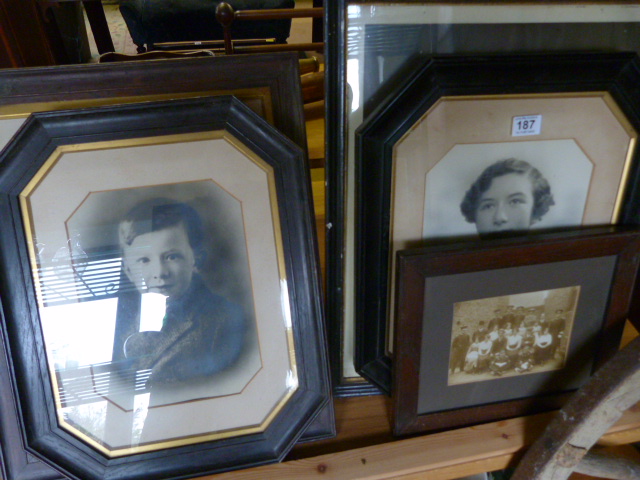 Various vintage portraits, photographs etc - Image 3 of 4