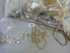 A large quantity of costume jewellery