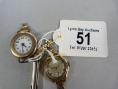 2 X 9ct ladies gold watches