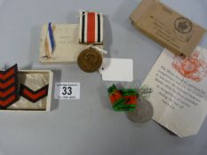 A defence medal and a Special Constabulary medal