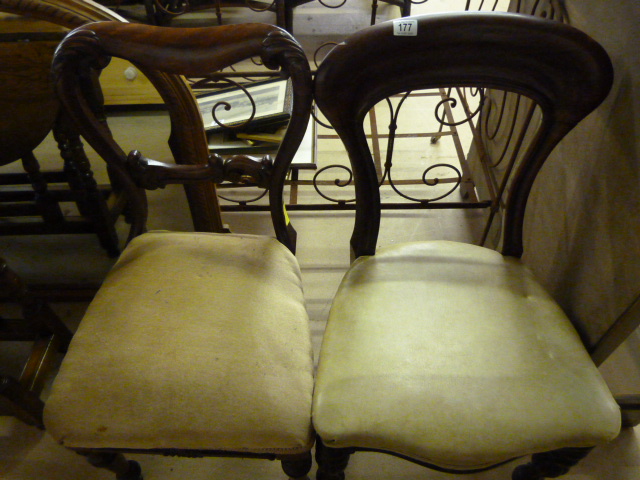 Two Balloon back chairs