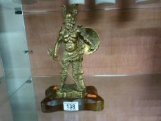 Bronze viking figure