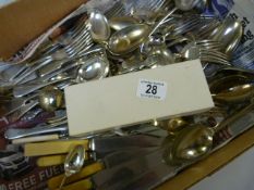 Quantity of silver plated cutlery