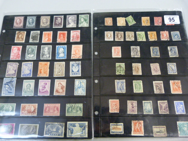 A quantity of stamps in two sleeves