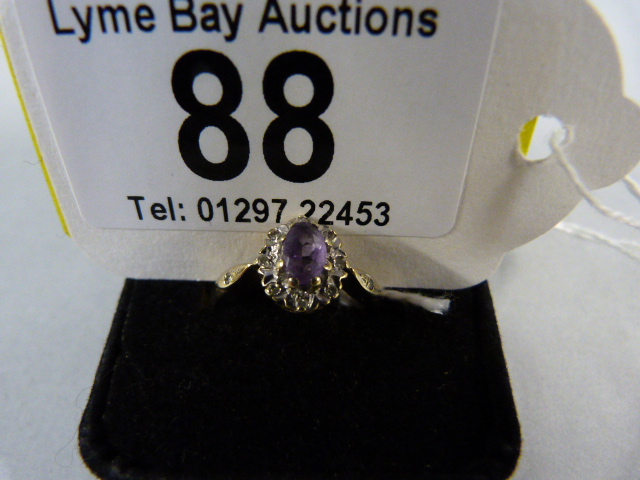 An Amethyst and Diamond ring - Image 2 of 2