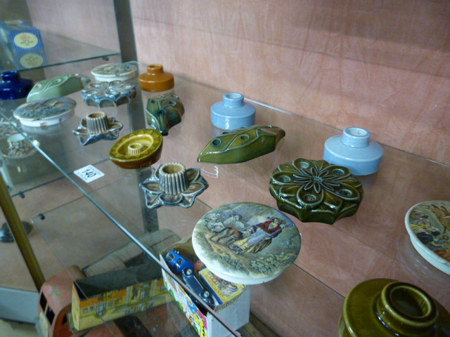 A quantity of various candle holders and 4 pot lids - Image 3 of 19
