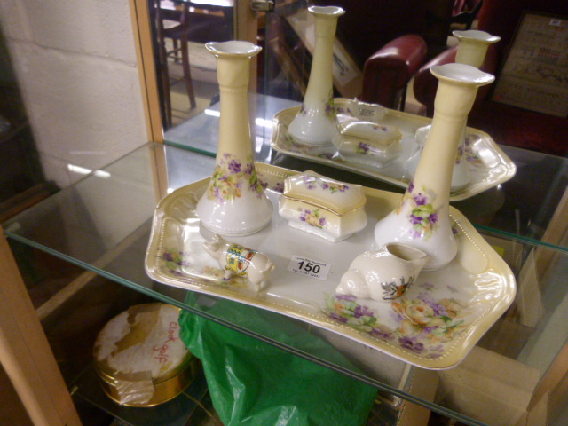 Part dressing table set and two pieces of crested ware - Image 20 of 28