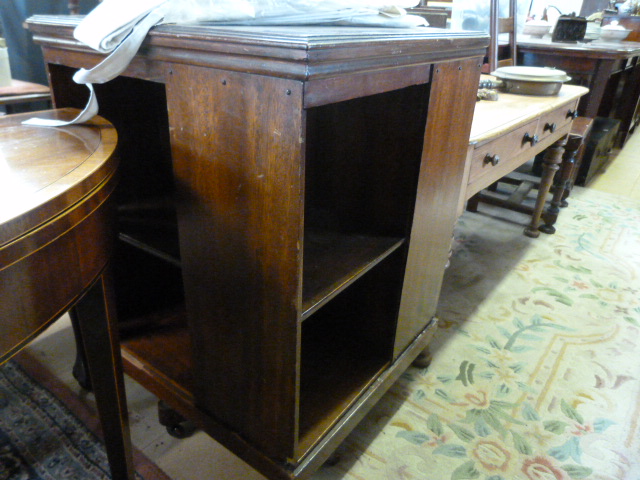 Mahogany revolving bookcase - Image 16 of 27