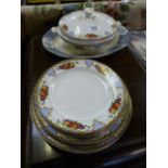Burgess part dinner service and a small meat plate