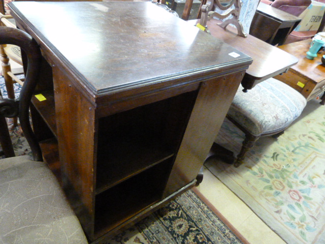 Mahogany revolving bookcase - Image 5 of 27