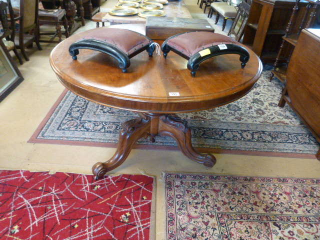 Victorian tip up breakfast table - Image 6 of 9