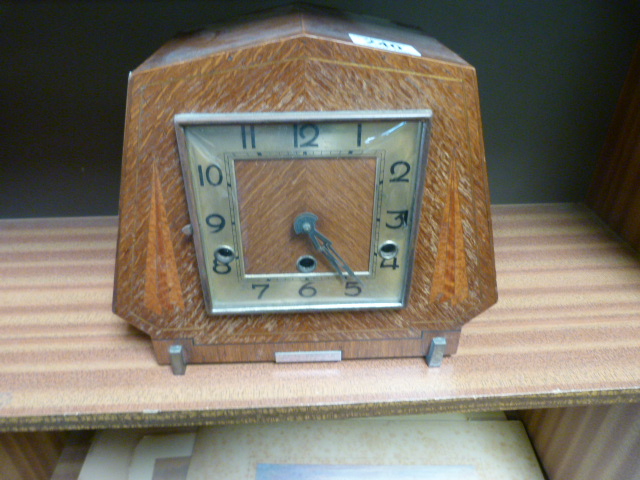 Art deco Westminster Chime mantle clock - Image 9 of 9