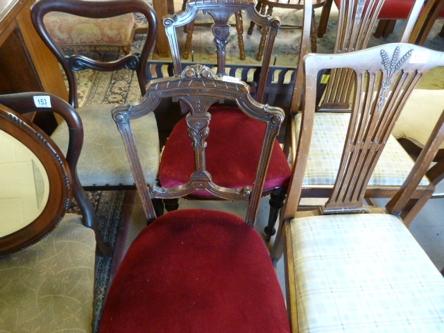Pair of Ornate Edwardian Dining Chairs - Image 6 of 19