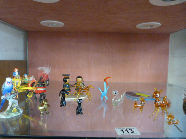 Collection of glass animals etc - Image 6 of 9