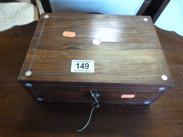 Victorian rosewood jewellery box - Image 8 of 19