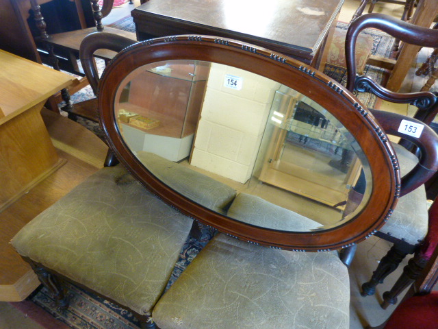 Oval framed mirror - Image 2 of 10