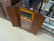 Armstrong W & T Co. Vintage radio in cabinet