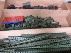 A box of cased Meccano