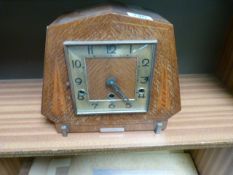 Art deco Westminster Chime mantle clock
