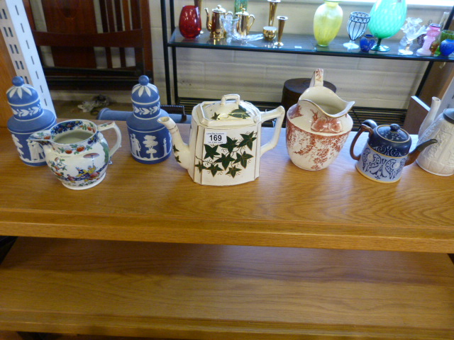 Small quantity of teapots, jugs etc