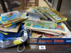 A large quantity of Dandy annuals and comics
