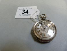 Ladies Silver Pocket watch