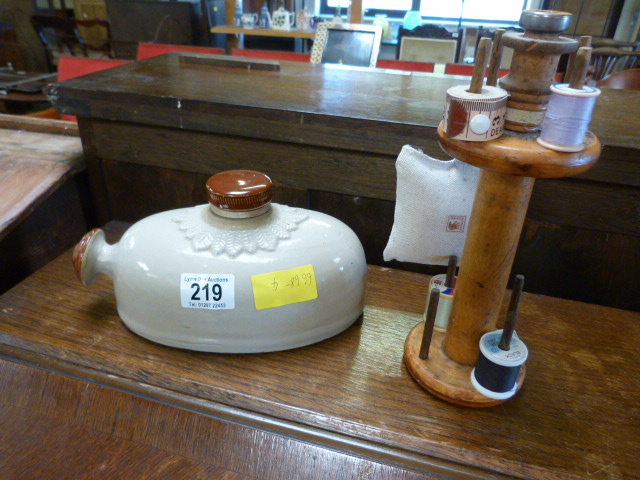 A stone hot water bottle and a sewing dolly - Image 9 of 9