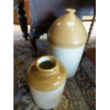 Two Very large stoneware pots